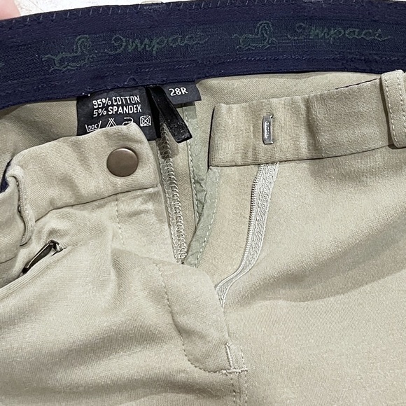 Impact Equestrian Women’s Mid Rise Riding Pants Stretchy Zip Closure Size 28/6 - Picture 4 of 9